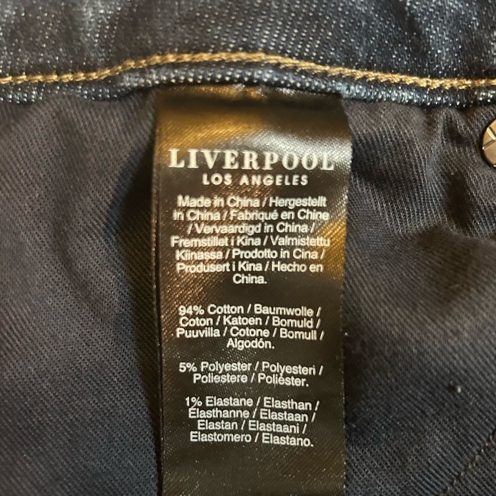 Liverpool Los Angeles Women’s Non-Skinny Skinny Jeans Stuart Wash Size 4/27 - Picture 8 of 13
